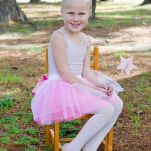 Young ballerina with wand