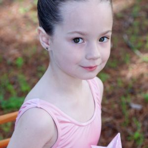 Young ballerina with wand