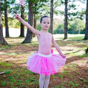 Young ballerina with wand
