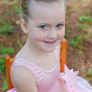 Young ballerina with wand