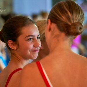 Ballerinas Practicing In Studio