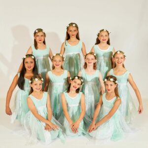 Young Ballerinas In Costume