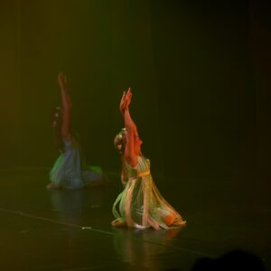 Young Ballerinas in Costume Performing On Stage