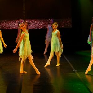 Young Ballerinas in Costume Performing On Stage