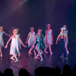 Ballerinas Performing On Stage