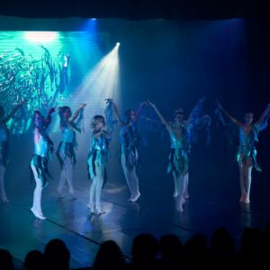 Ballerinas in Fish Costumes Performing On Stage