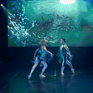 Ballerinas in Fish Costumes Performing On Stage