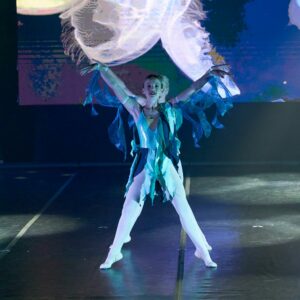 Ballerinas in Fish Costumes Performing On Stage